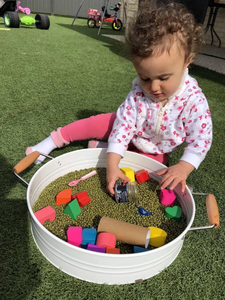 Mung Bean Sensory Tray