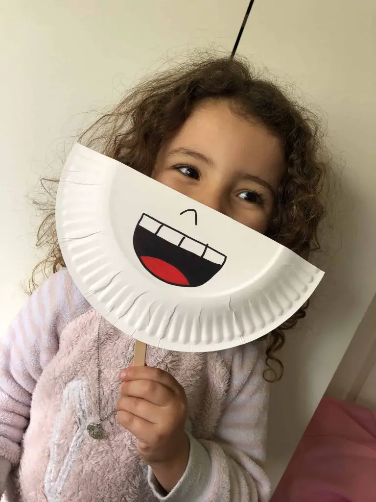 Learning emotions DIY paper plate masks
