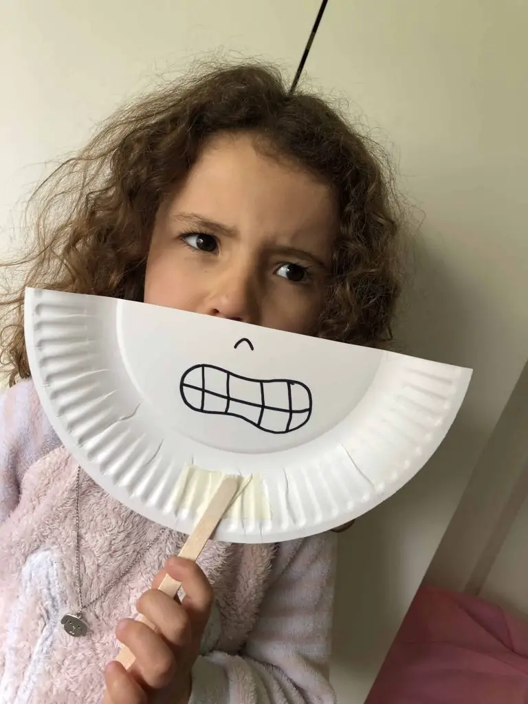 Learning emotions paper plate masks