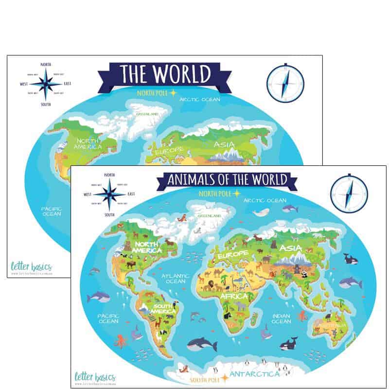 Letter Basics The World Activity Mat