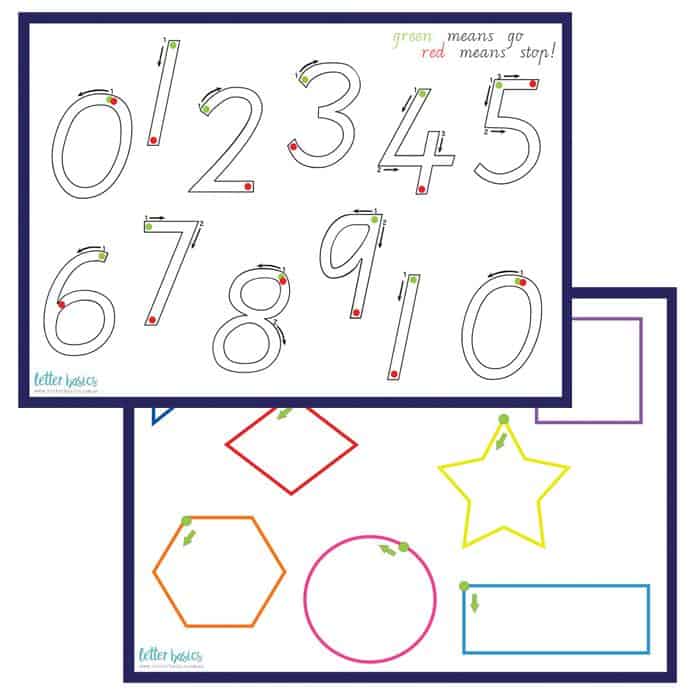 Letter Basics 123 Play Dough Mat