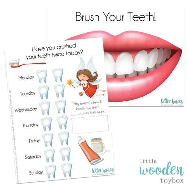 Letter Basics Brush Your Teeth Activity