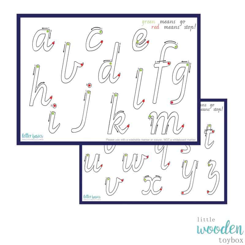 Letter Basics ABC Play Dough Mat