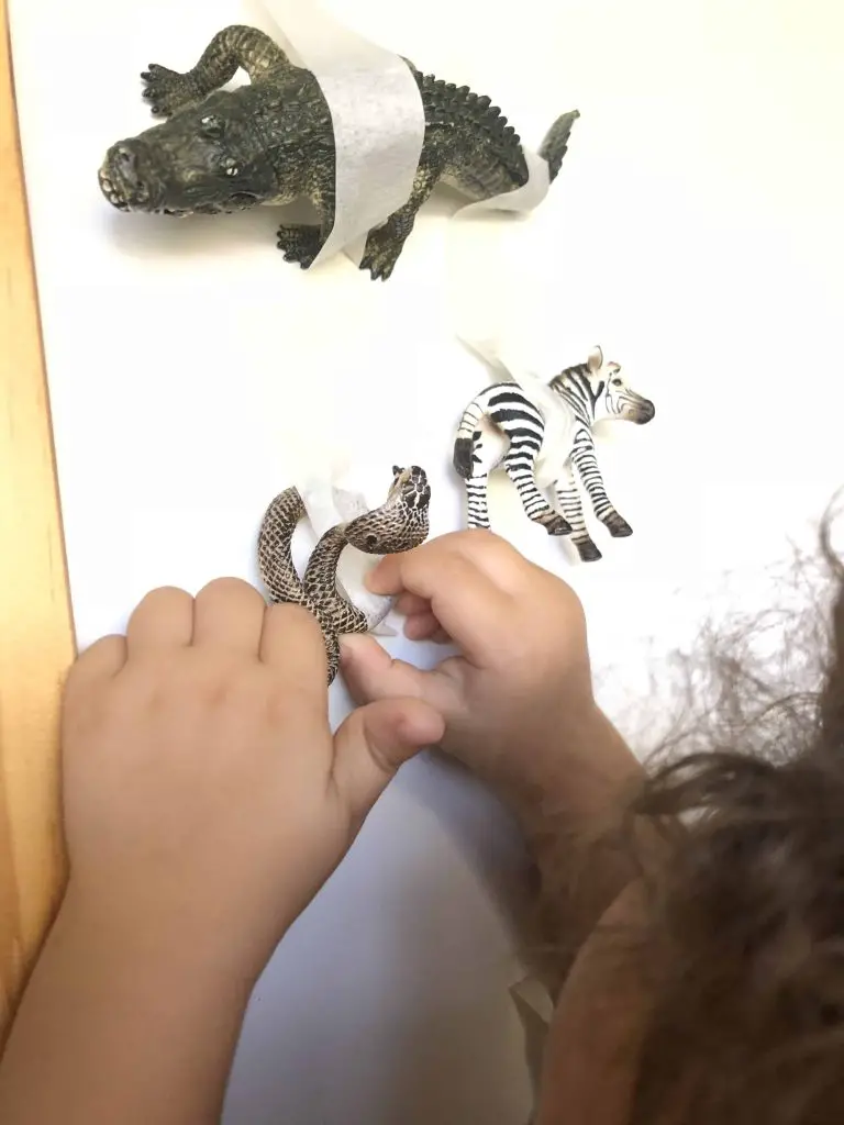 Tape Rescue for Toddlers Fine Motor Skills