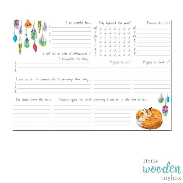 Letter Basics daily planner