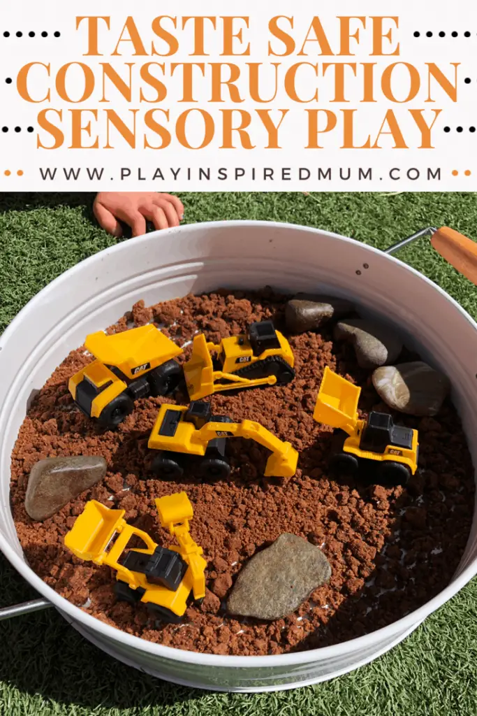 Taste Safe Construction Sensory Play