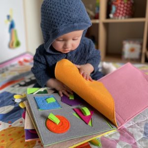 Bookywoo Felt activity book with baby