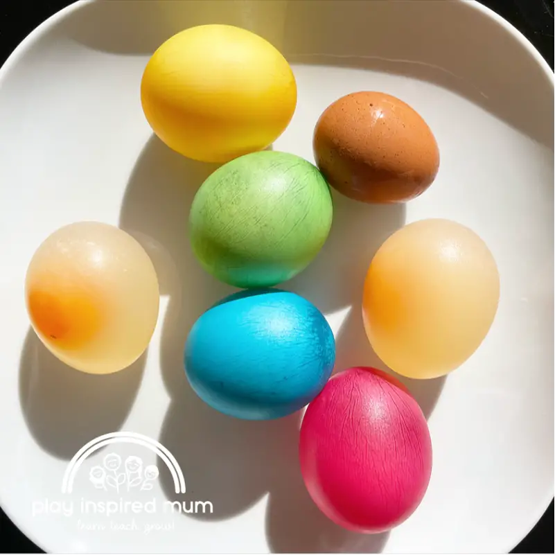 Rubber egg science experiment 