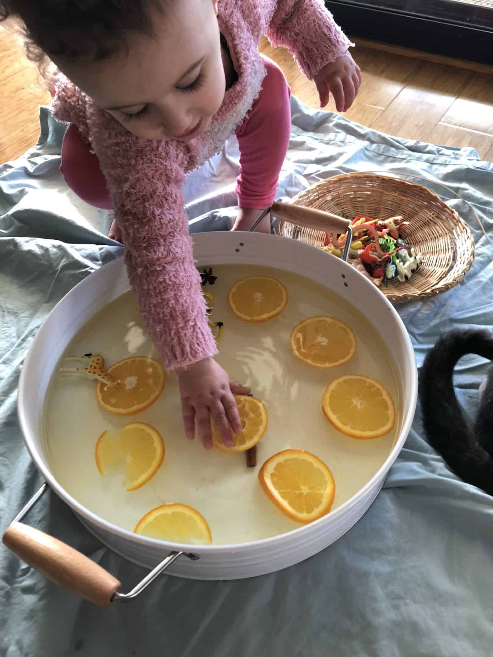Warm Winter Scented Sensory Water Play