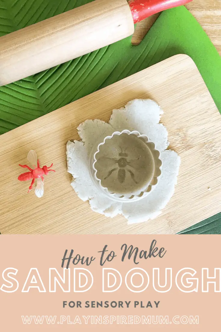 DIY Sand dough  Pinterest pin 