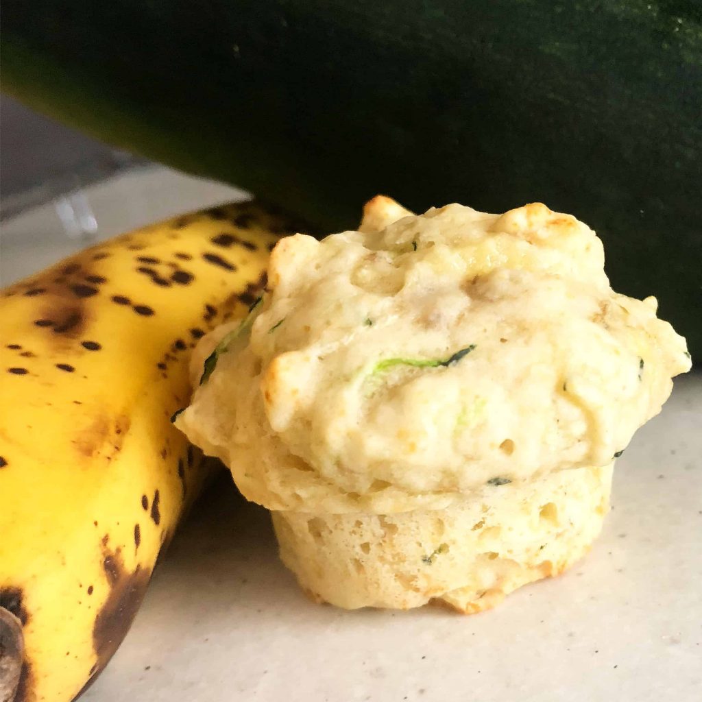 Banana and Zucchini muffins