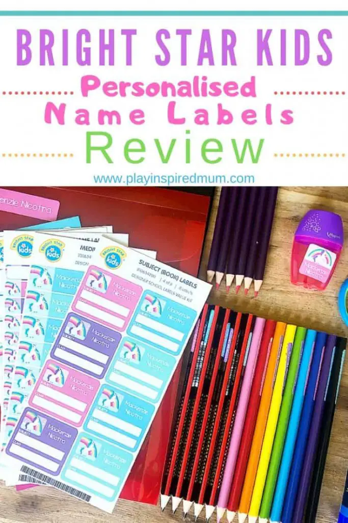 Bright Star Kids Name Labels Review Pin