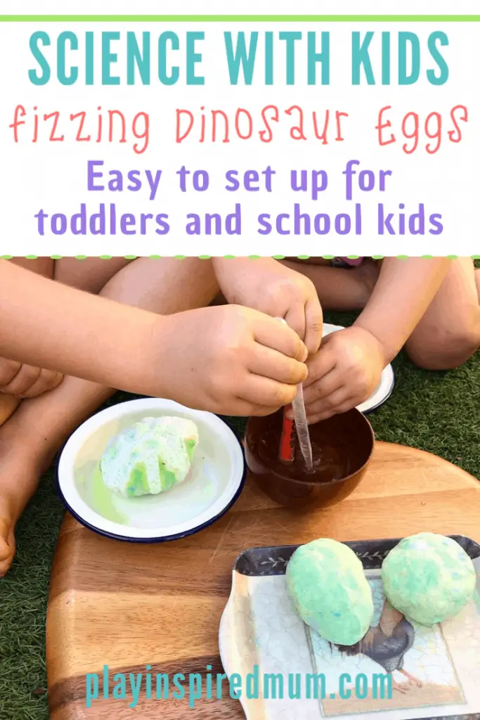 Fizzy Dinosaur Egg bicarb vinegar experiment