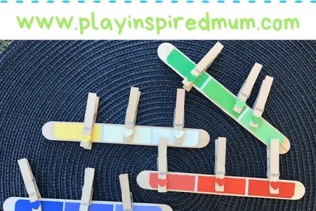 Colour matching activity for toddler