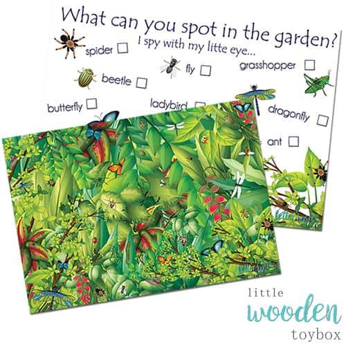 Letter Basics eye spy mat for toddlers and preschoolers
