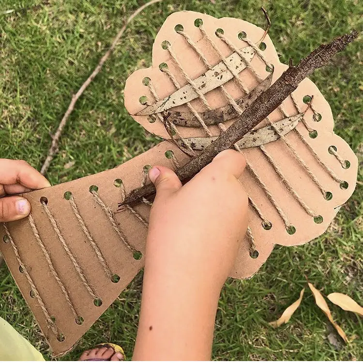 Nature weaving board