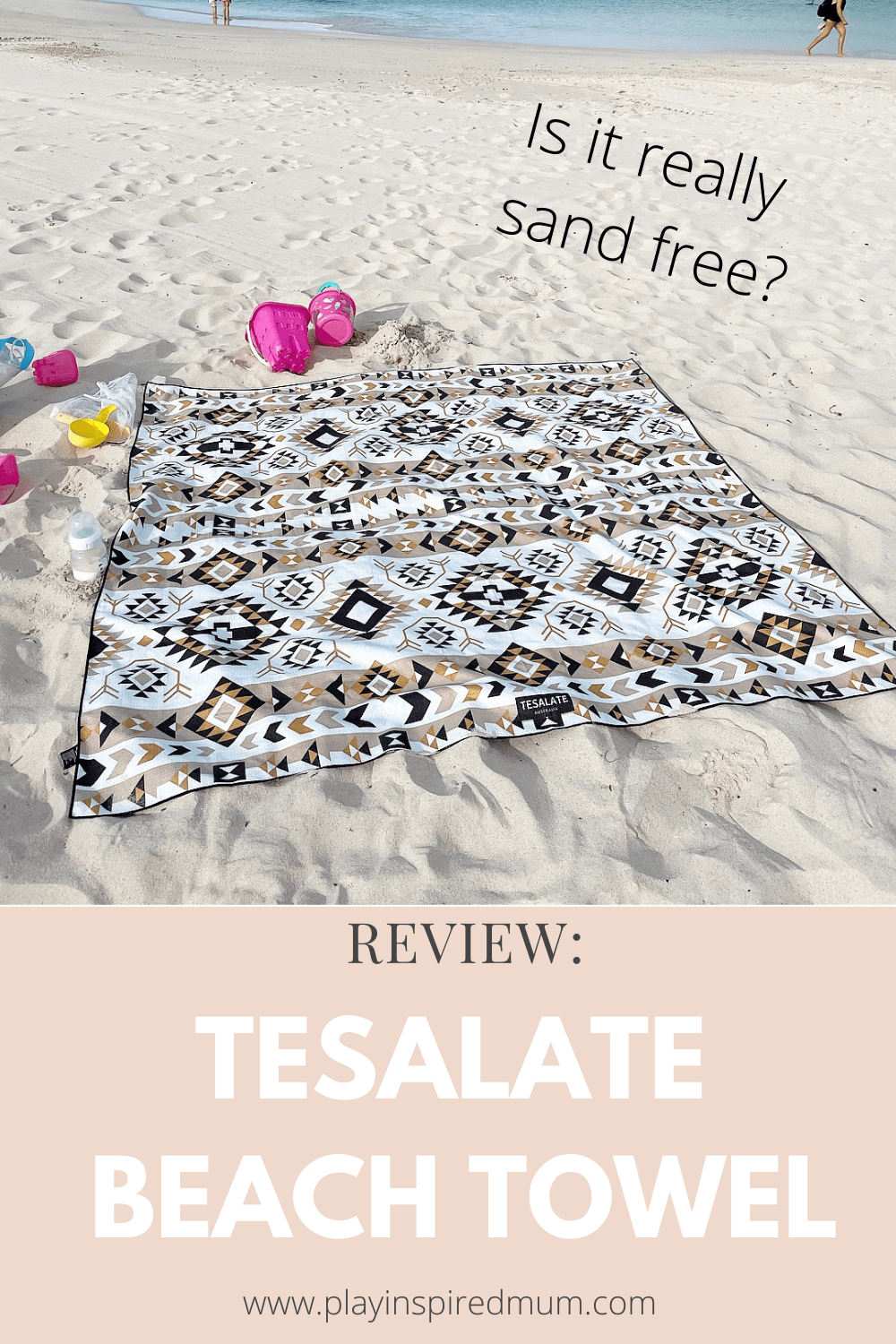 Tesalate Beach Towel review pin