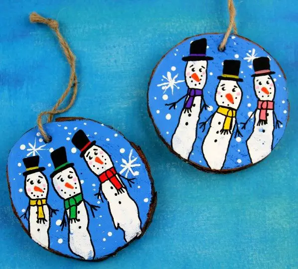 Fingerprint snowmen craft