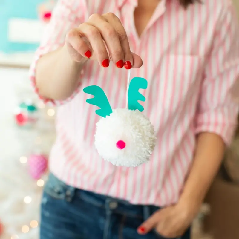 Christmas Pom pom Ornaments 