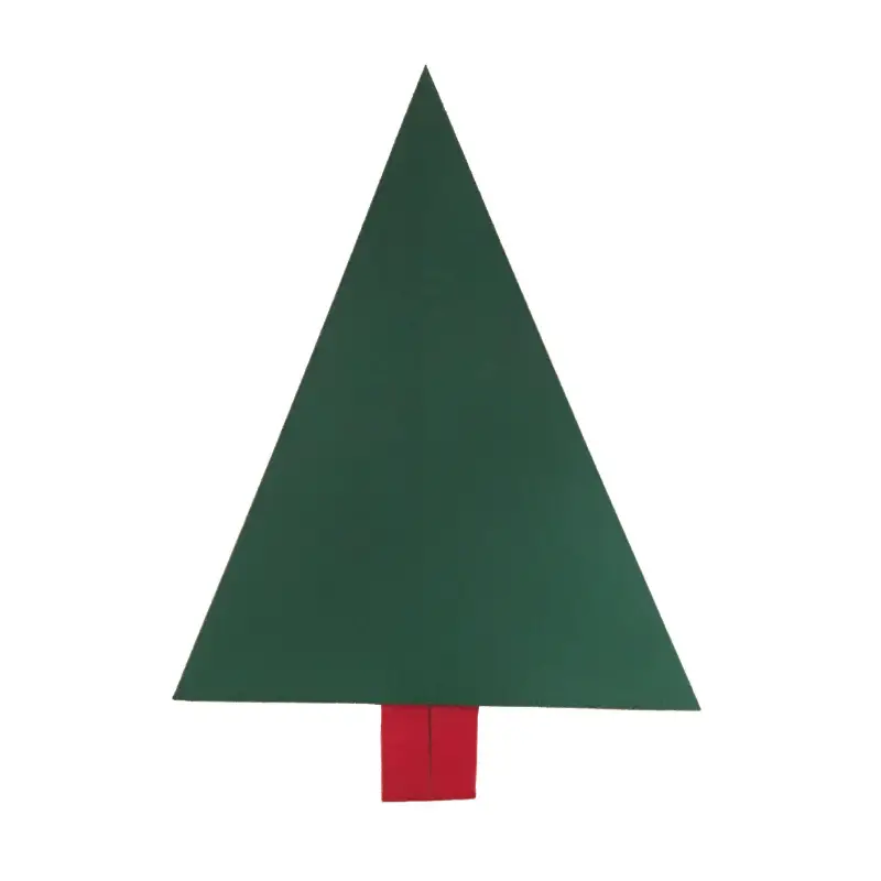 Traditional origami Christmas tree