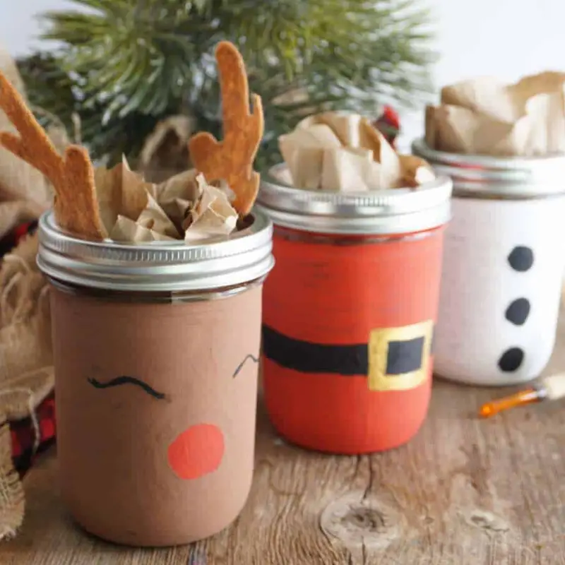 Christmas mason jars