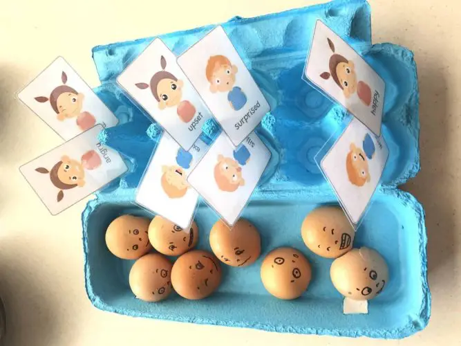 Egg motions learning emotions activity