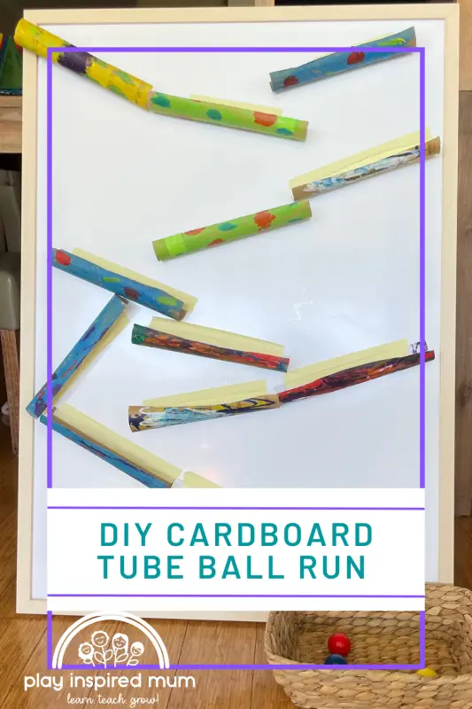 cardboard tube ball run