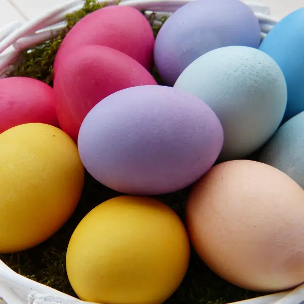 Dyed Easter eggs