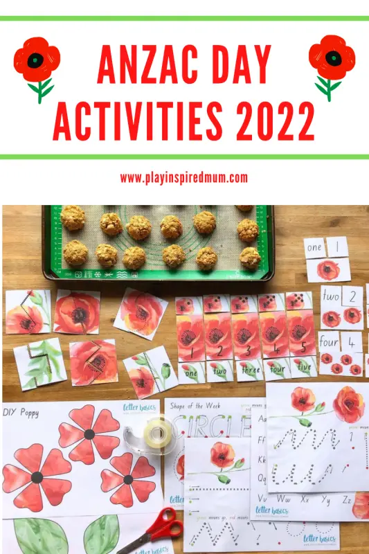 Anzac Day Activities 2022 pin