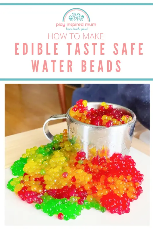 How to make taste safe water beads pin