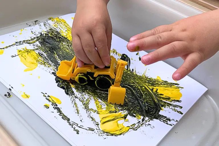 Painting with Construction Trucks