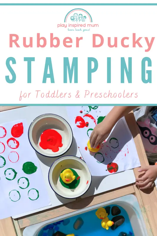 Rubber ducky stamping