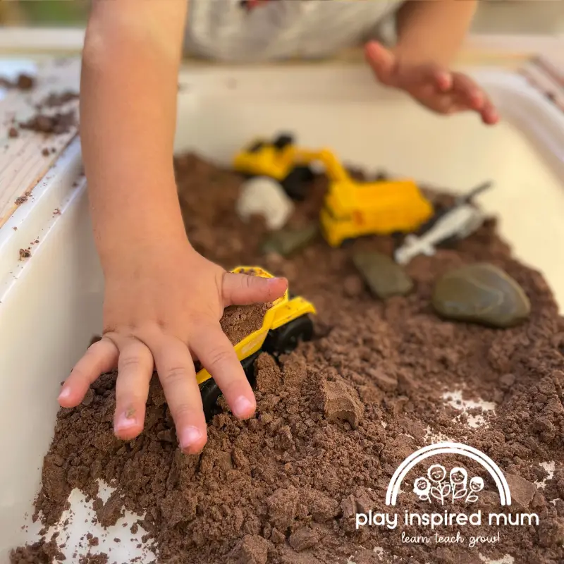 Taste safe sensory bin