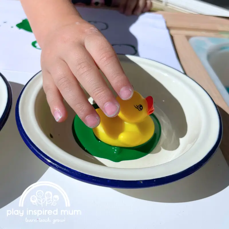 rubber ducky stamping