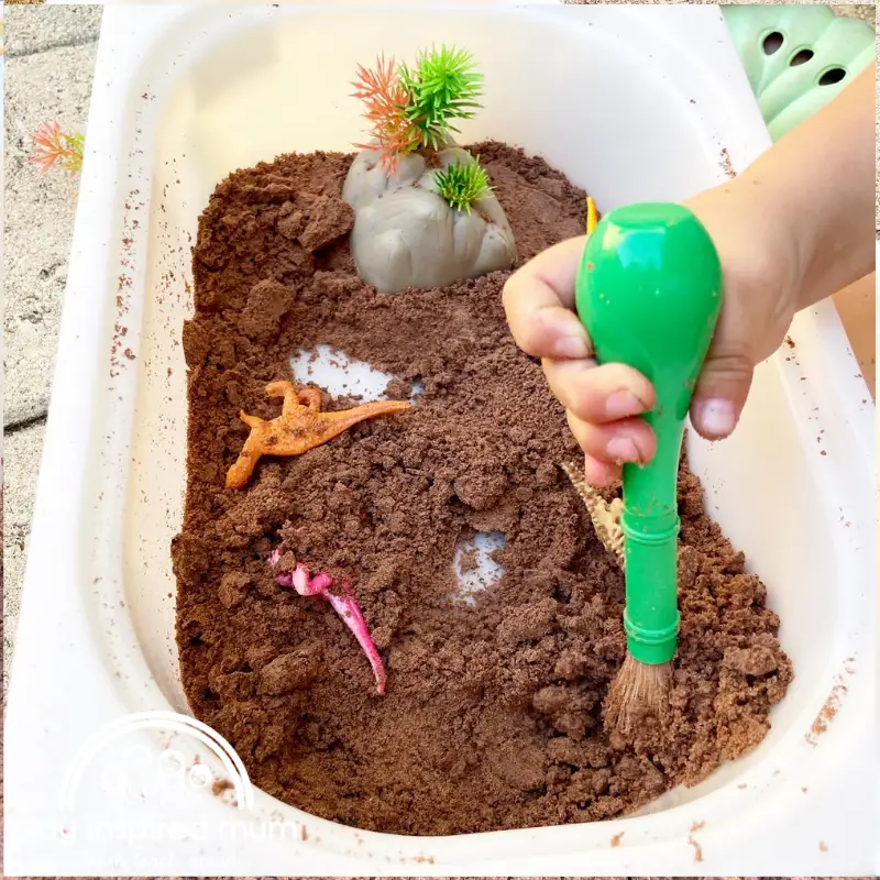 Dinosaur fossil dig toddlers