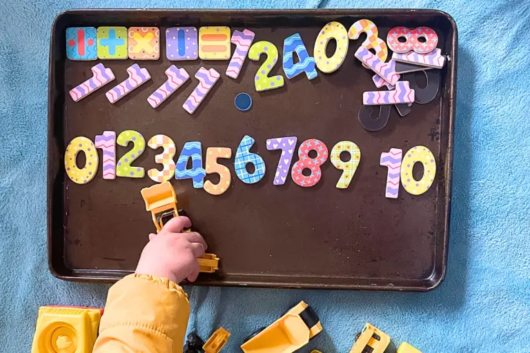 Magnetic Numbers on Cookie Sheet Counting