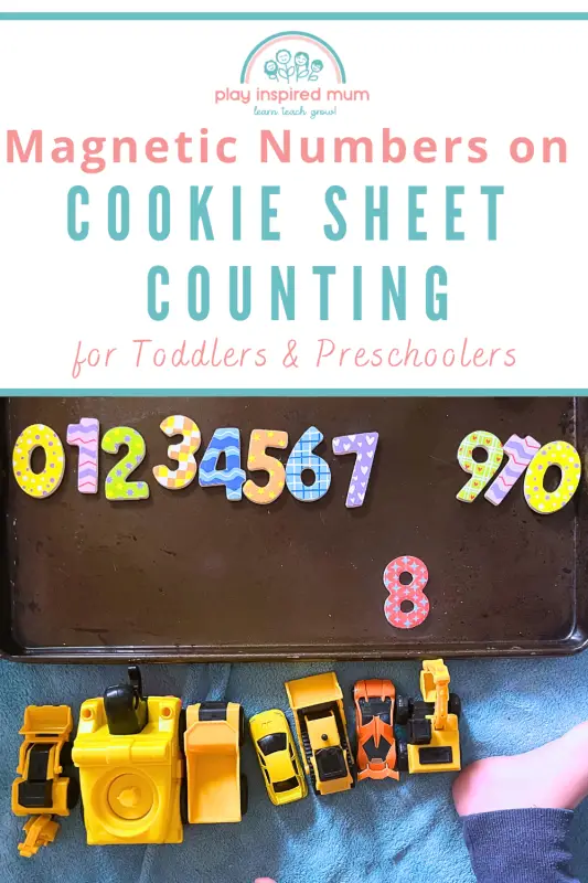 Magnetic numbers on cookie sheet counting pin