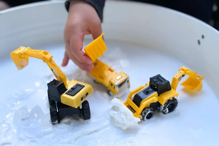 Oobleck Construction Site Sensory Play