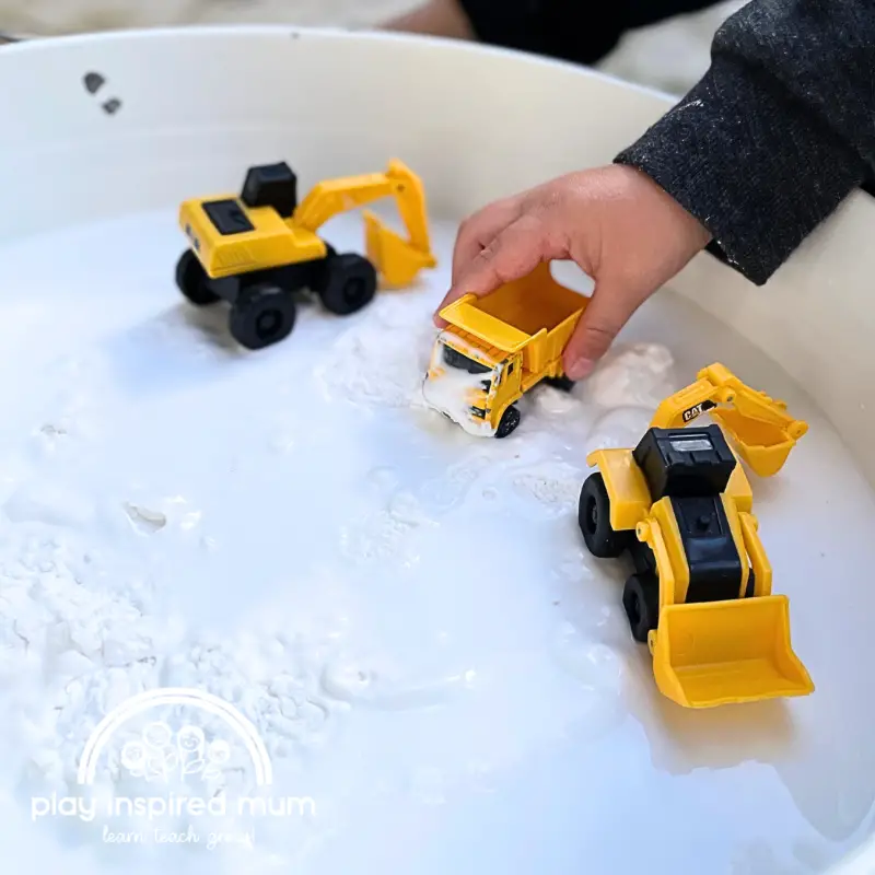 Oobleck trucks and diggers