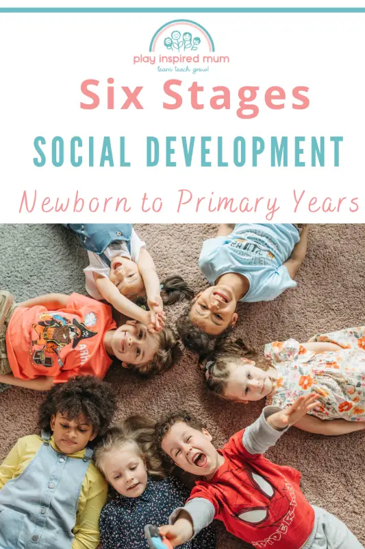 Six stages social development pin