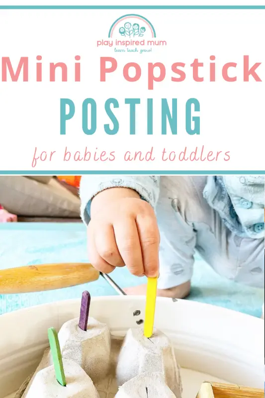 mini pop stick posting egg carton