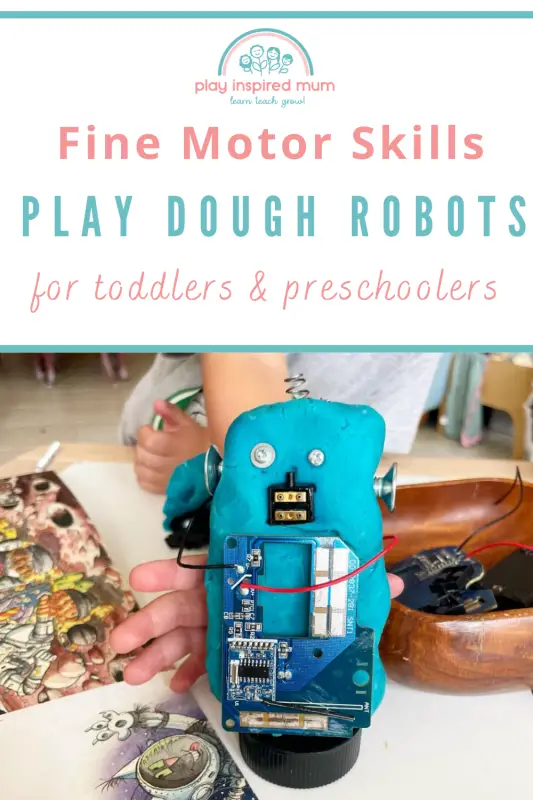 play dough robots pin