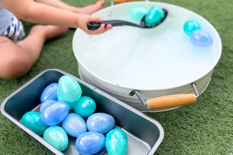 Egg-citing Scoop & Transfer: Water Play Fun for Toddlers