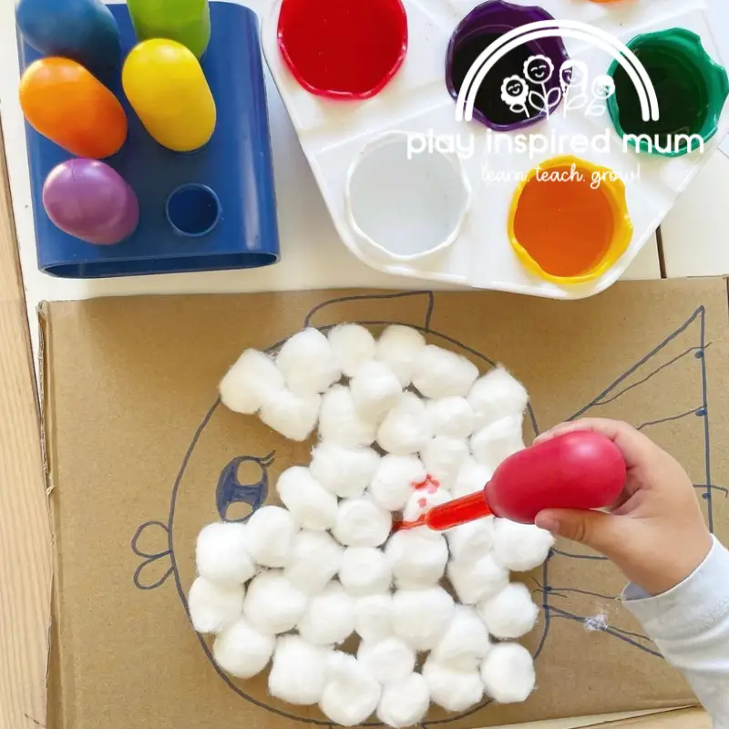 cotton ball fish activity