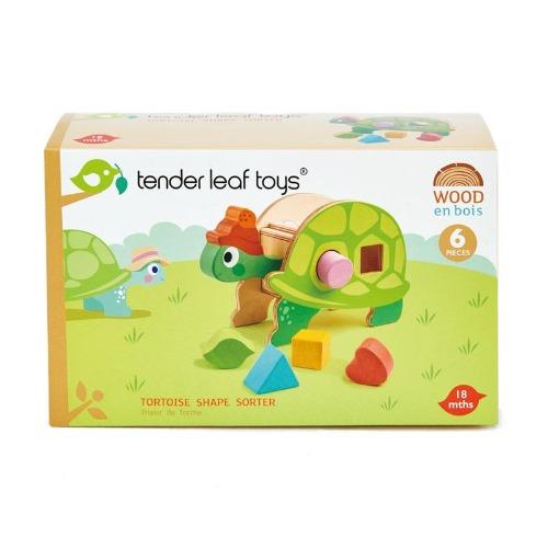 tender leaf toys tortoise shape sorter