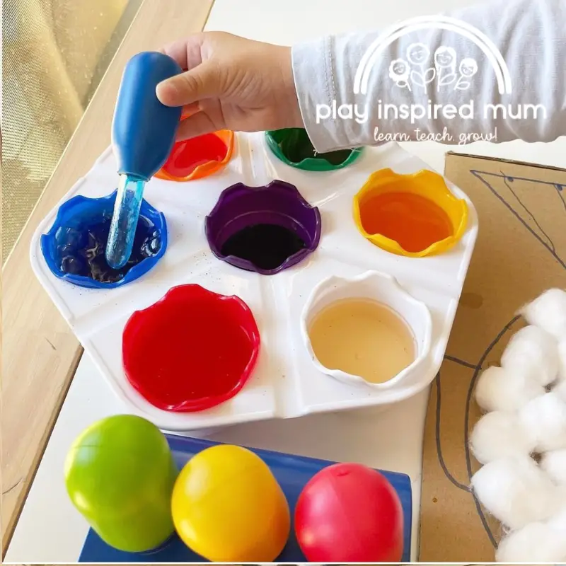 cotton ball fine motor activity